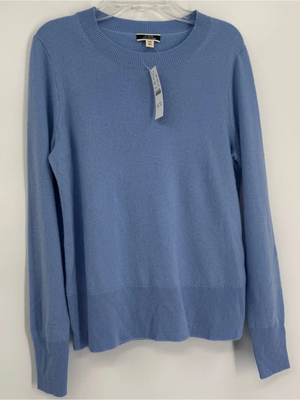 J.Crew NWT Womens Classic Fit Cashmere Crewneck Sweater Blue Size XS Pullover